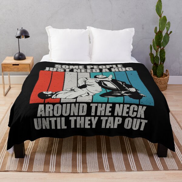 Item preview, Some People Just Need A Hug Around The Neck Until They Tap Out - Brazilian Jiu Jitsu Vintage Gift designed and sold by marthavelony.