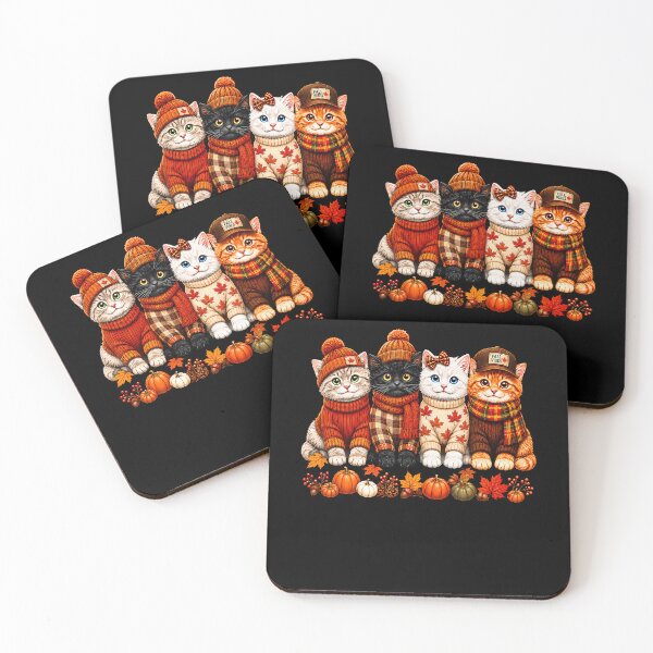 Item preview, Cute Fall Cats Autumn Halloween Pumpkin Cute Cat designed and sold by TysonLangosh.