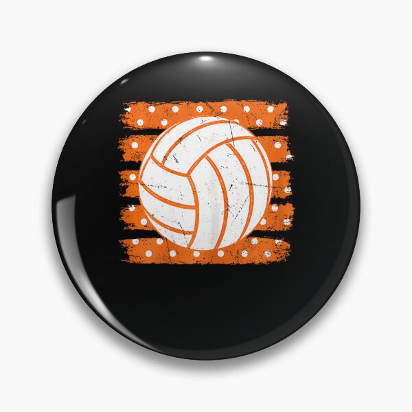 Item preview, Striped Volleyball Orange Game Day Team Spirit designed and sold by TysonLangosh.