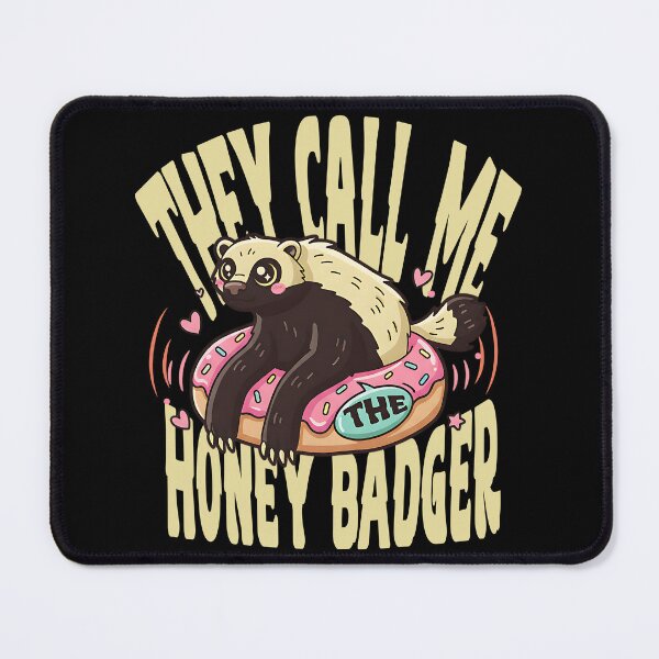 Item preview, They Call Me The Honey Badger T-Shirt | Cute Donut Animal Graphic Tee | Funny Quirky Streetwear Shirt designed and sold by vec4u.