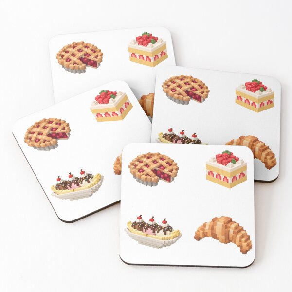 Item preview, Dessert pixel sticker pack designed and sold by MishaMMillard.