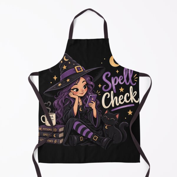 Item preview, Spell Check Witch Halloween Funny Phone Magic Cute Witch designed and sold by Sanika arts .