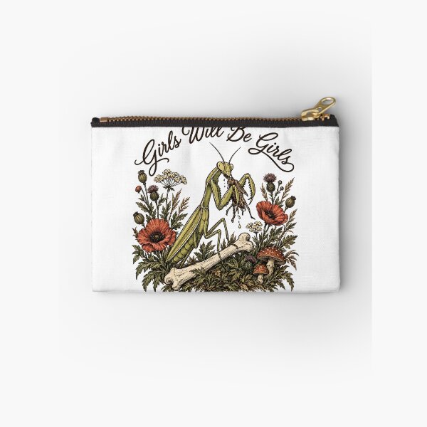 Item preview, Girls Will Be Girls Praying Mantis Feminist Graphic designed and sold by dexlawpie.