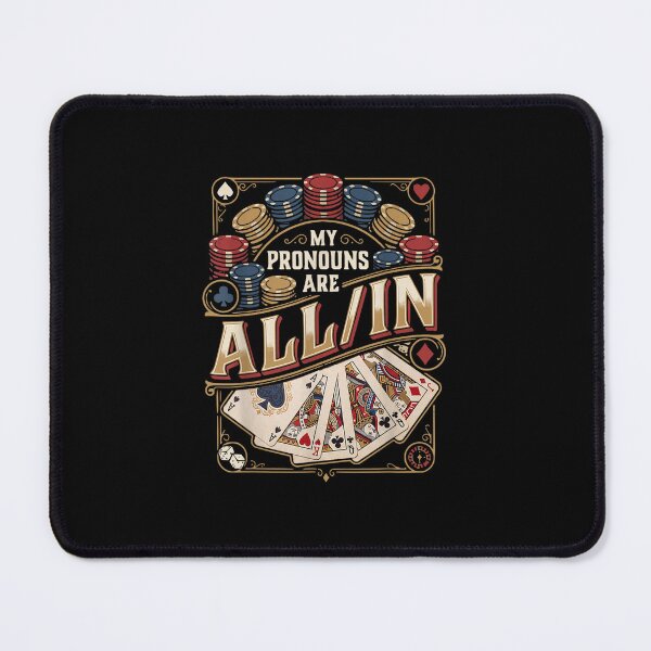 Item preview, My Pronouns are All in Funny Poker Player Card Table  designed and sold by MatherFisher.