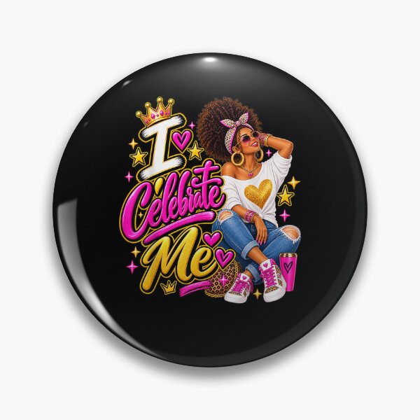Item preview, I Celebrate Me Queen Self Love Black Woman Confidence designed and sold by Juansustait.
