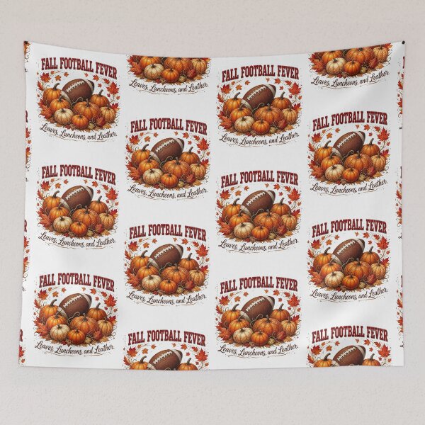 Item preview, Fall Football Fever Sweatshirt – Leaves, Luncheons, and Leather Vintage Autumn Pumpkin Football Design designed and sold by FestivityFinds.