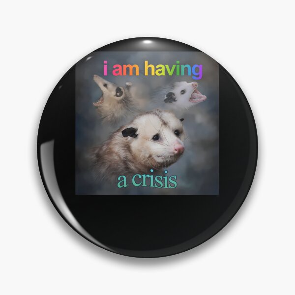 Item preview, I Am Having A Crisis Possum Word Art designed and sold by stephanieabsb.