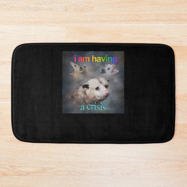 Item preview, I Am Having A Crisis Possum Word Art designed and sold by stephanieabsb.