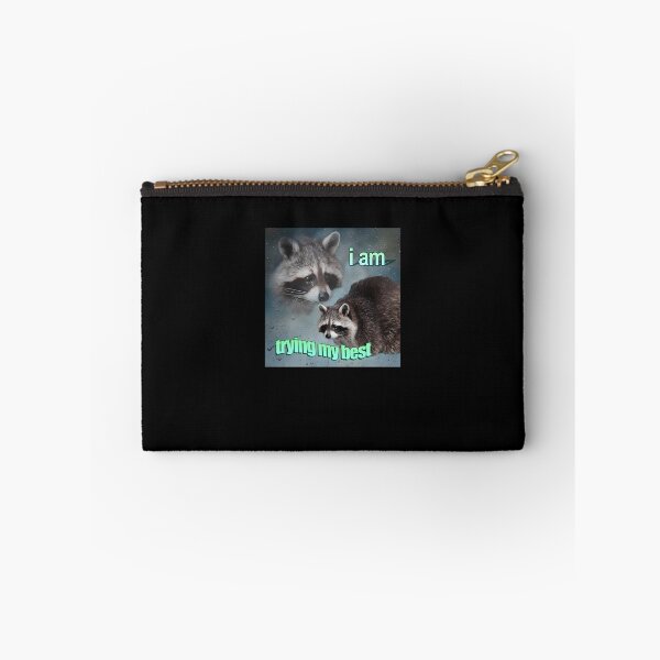 Item preview, I Am Trying My Best Raccoon Word Art Meme designed and sold by alicealisha.