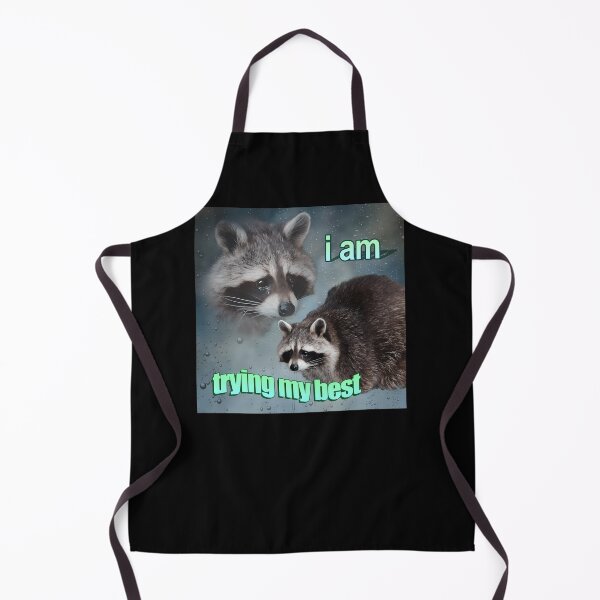 Item preview, I Am Trying My Best Raccoon Word Art Meme designed and sold by alicealisha.