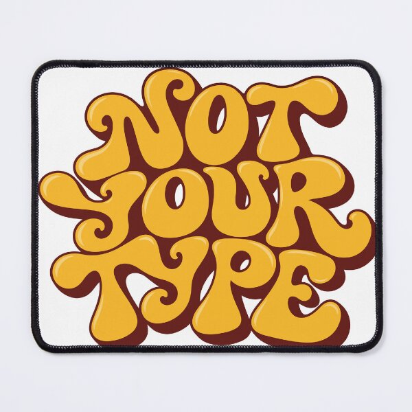 Item preview, Not Your Type – Psychedelic Retro Typography designed and sold by saan-creatives.