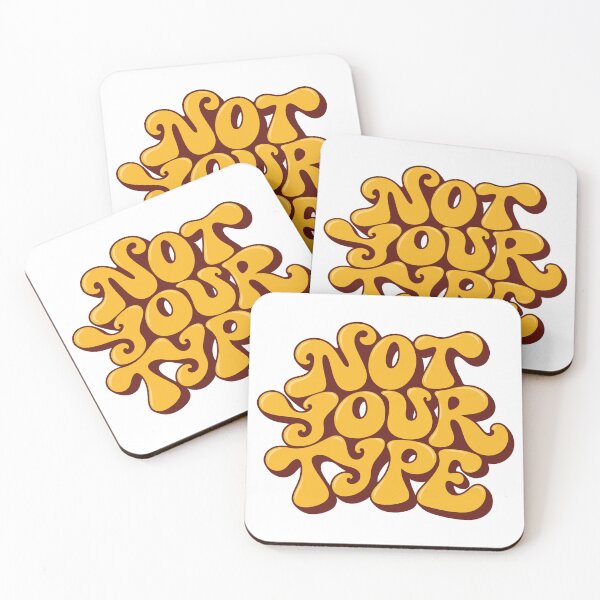 Item preview, Not Your Type – Psychedelic Retro Typography designed and sold by saan-creatives.
