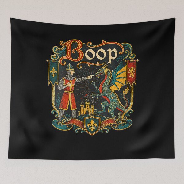 Item preview, Le Boop Medieval Knight Dragon Funny designed and sold by dr-blind-pdf.