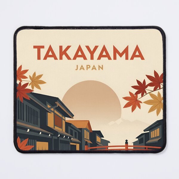 Item preview, Takayama Japan Vintage Travel Poster - Minimalist Hida Art Print designed and sold by DuckOddity.