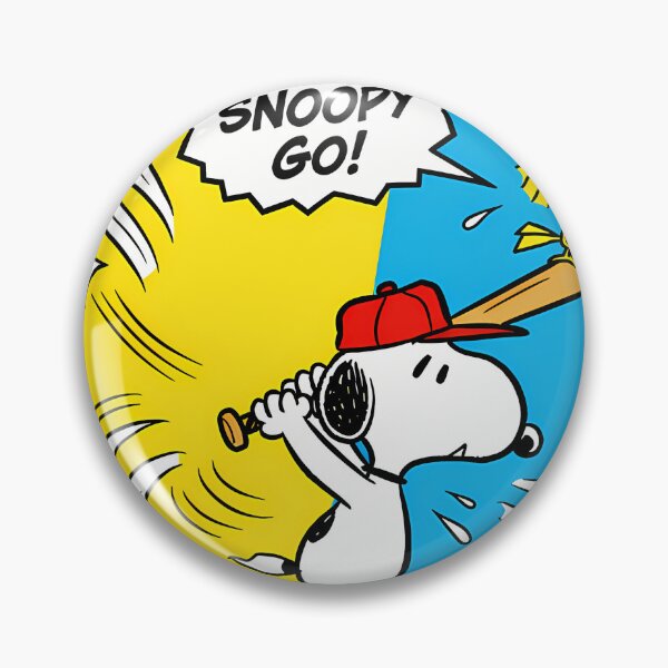 Item preview, Go Snoopy Go Peanuts Baseball Batter Fan designed and sold by hrxtslush.