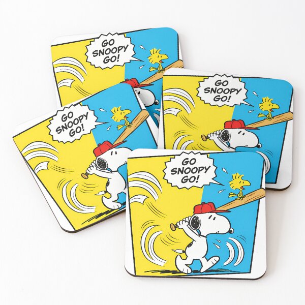 Item preview, Go Snoopy Go Peanuts Baseball Batter Fan designed and sold by hrxtslush.
