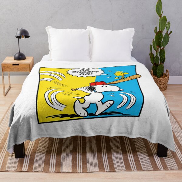 Item preview, Go Snoopy Go Peanuts Baseball Batter Fan designed and sold by hrxtslush.