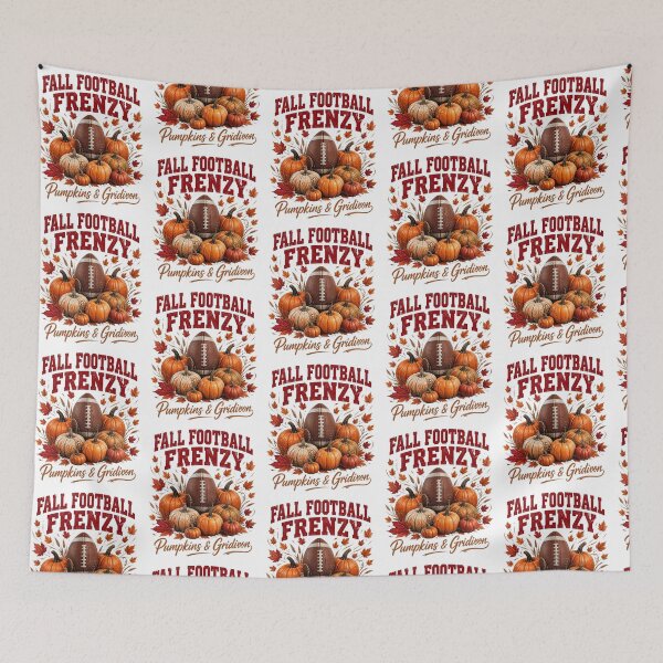 Item preview, Fall Football Frenzy Sweatshirt – Pumpkins & Gridiron Vintage Autumn Football Design designed and sold by FestivityFinds.