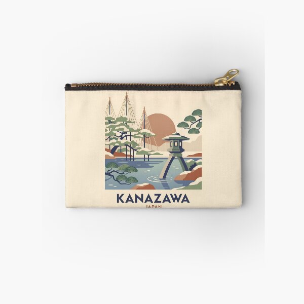 Item preview, Kanazawa Japan Vintage Travel Poster - Kenrokuen Garden Art Print designed and sold by DuckOddity.
