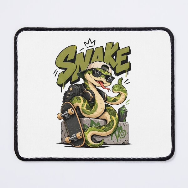 Item preview, Cool Streetwear Snake Skateboard Cartoon designed and sold by Anena Studio.
