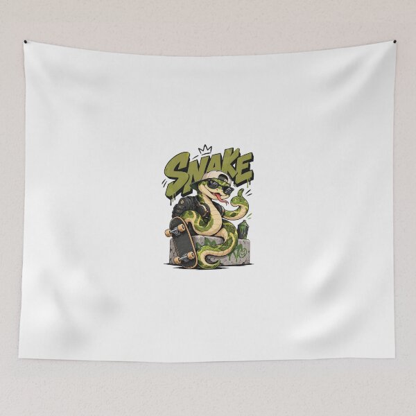Item preview, Estilo urbano genial Serpiente Patineta Dibujos animados designed and sold by Anena Studio.
