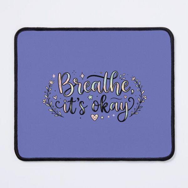 Item preview, Breathe It’s Okay Minimal Aesthetic Typography designed and sold by WallMuseStudio .