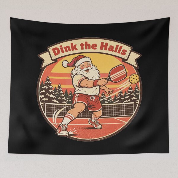 Item preview, Dink the Halls | Funny Santa Pickleball Christmas designed and sold by Made by Tamar.