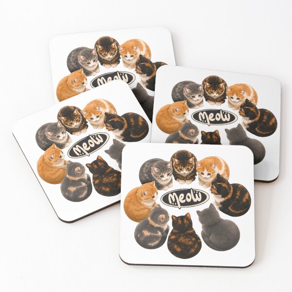 Item preview, Adorable Kittens Circle Meow Logo designed and sold by SoyLamderma.