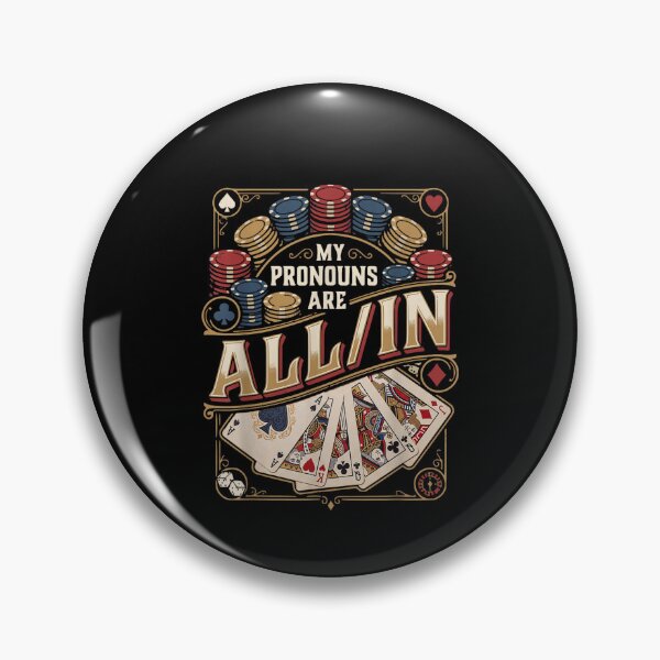 Item preview, My Pronouns are All in Funny Poker Player Card Table designed and sold by leevekaArt.
