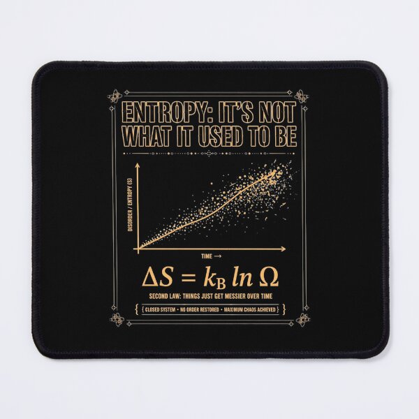 Item preview, ENTROPY: IT'S NOT WHAT IT USED TO BE designed and sold by GeeklyShirts.