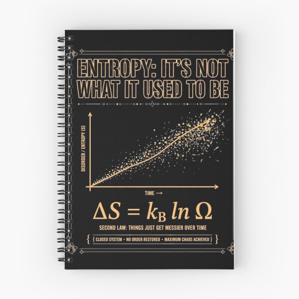 Item preview, ENTROPY: IT'S NOT WHAT IT USED TO BE designed and sold by GeeklyShirts.