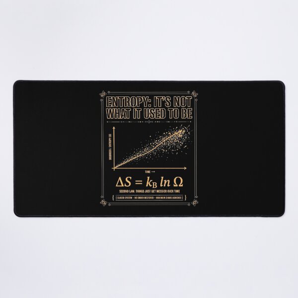 Item preview, ENTROPY: IT'S NOT WHAT IT USED TO BE designed and sold by GeeklyShirts.