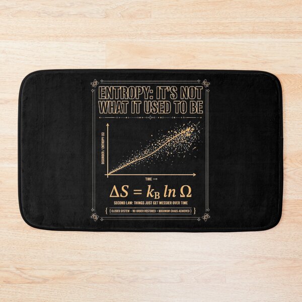 Item preview, ENTROPY: IT'S NOT WHAT IT USED TO BE designed and sold by GeeklyShirts.