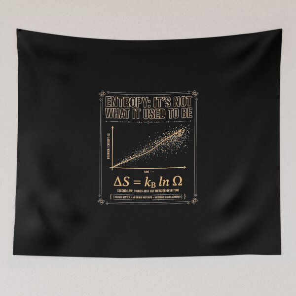 Item preview, ENTROPY: IT'S NOT WHAT IT USED TO BE designed and sold by GeeklyShirts.