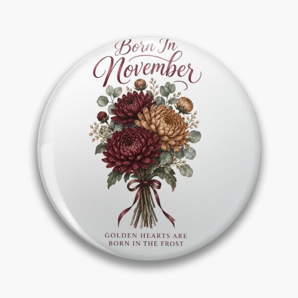 Item preview, Born In November Chrysanthemum Birthday Gift designed and sold by DreamelleStudio.