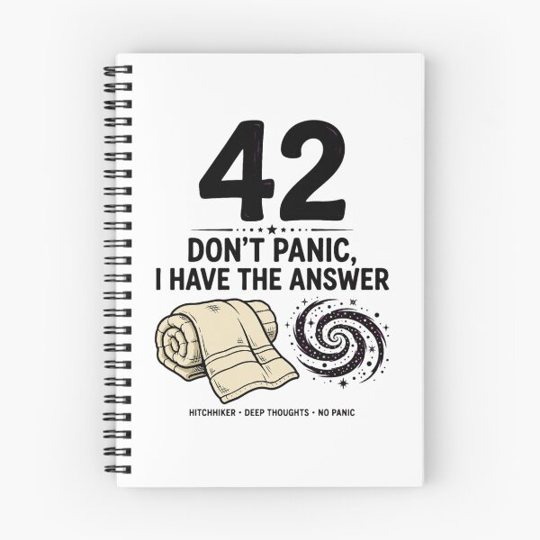Item preview, 42 - DON'T PANIC, I HAVE THE ANSWER designed and sold by GeeklyShirts.