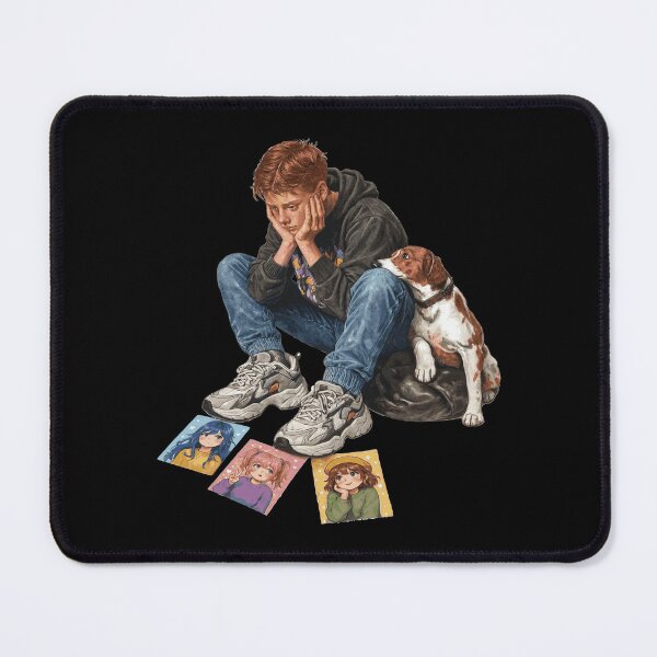 Item preview, Anime Fan Idol Crush Melancholy Boy Dog Companion Narrative Art designed and sold by KungPowUnicorn.