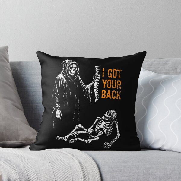 Item preview, I Got Your Back Skeleton Grim Reaper Halloween designed and sold by TysonLangosh.