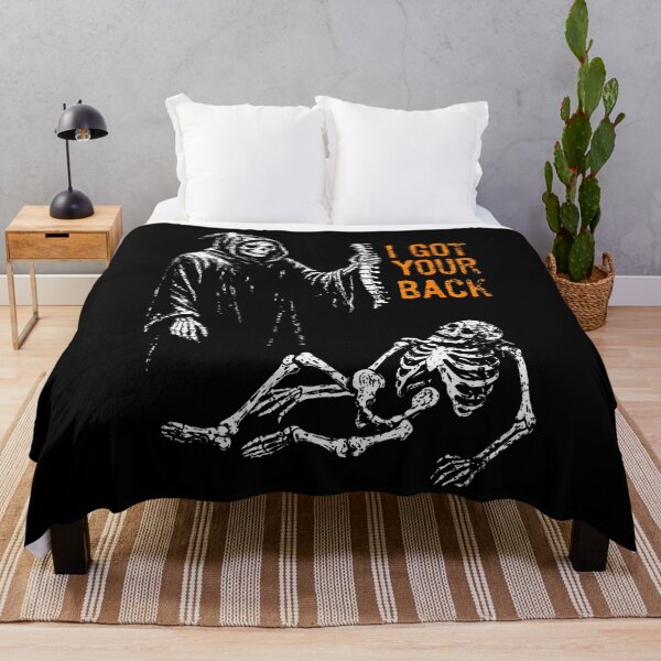 Item preview, I Got Your Back Skeleton Grim Reaper Halloween designed and sold by TysonLangosh.