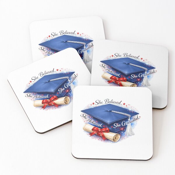 Item preview, She Believed Achieved Graduated Blue designed and sold by Divine Boutique.