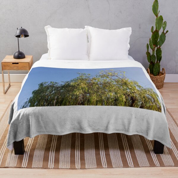 Item preview, Weeping Willow Tree Under Clear Blue Sky in Outdoor Landscape Scene designed and sold by Nmallia.