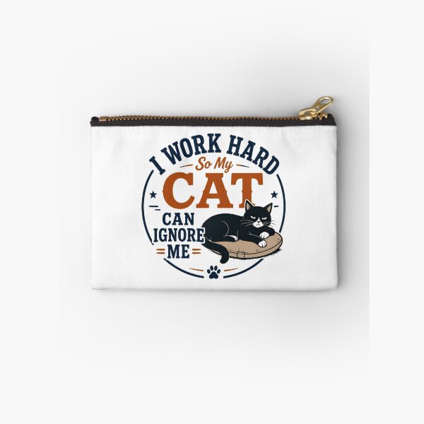 Item preview, Cat Lover Hard Work Ignore Me Retro Vintage Funny Quote designed and sold by SoyLamderma.