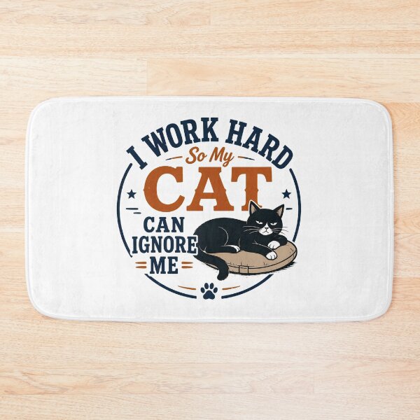 Item preview, Cat Lover Hard Work Ignore Me Retro Vintage Funny Quote designed and sold by SoyLamderma.