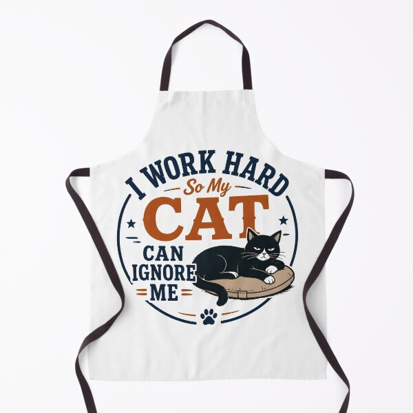 Item preview, Cat Lover Hard Work Ignore Me Retro Vintage Funny Quote designed and sold by SoyLamderma.