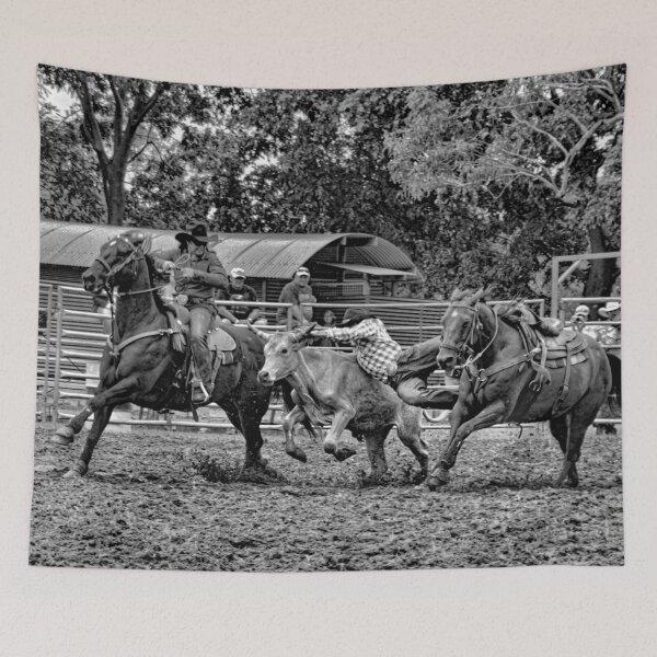 Item preview, STEER WRESTLING, BULL DOGGING, WESTERN DECOR AND APPAREL designed and sold by Barbara Jean Photo Art And Design.
