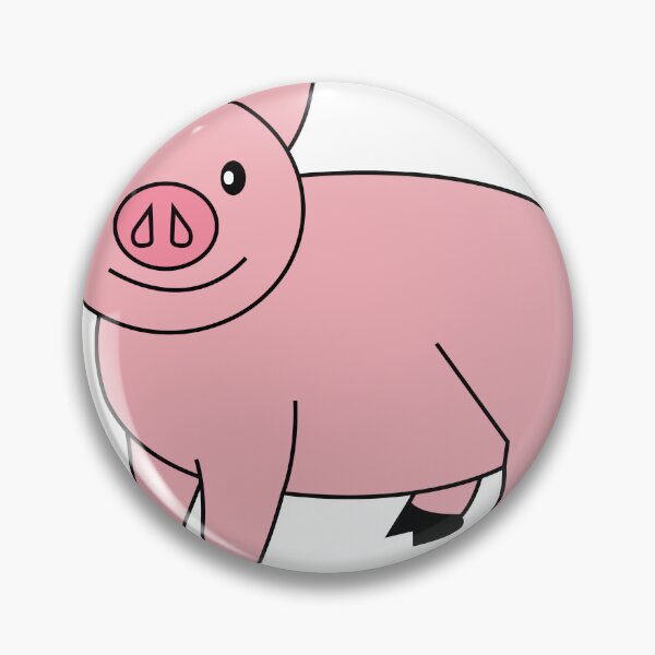 Item preview, Ilustración de dibujos animados de un lindo cerdito rosa designed and sold by meghnad.