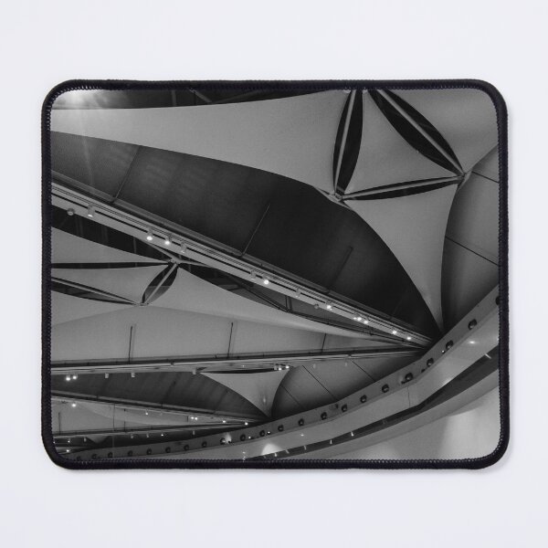 Item preview, Architectural Interior With Curved Tensile Roofs And Hanging Lights In Modern Museum Gallery Space designed and sold by Nmallia.