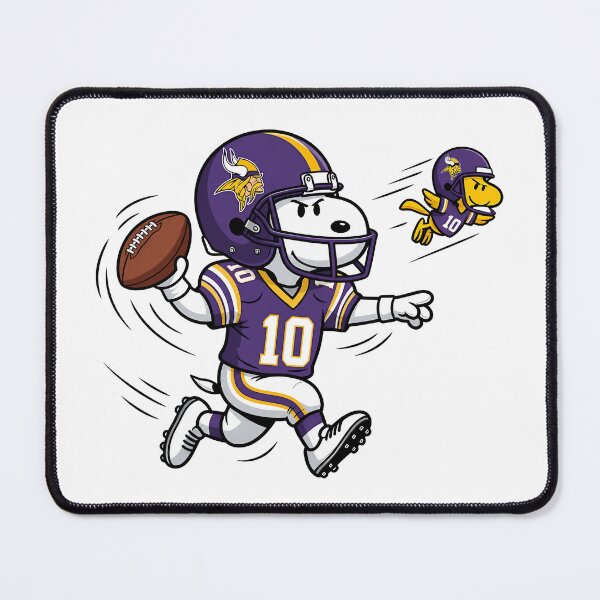Item preview, Snoopy & Woodstock Minnesota Vikings Football Retro F124 designed and sold by GLUVY-THEME.