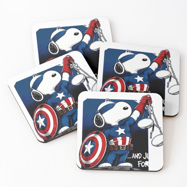 Item preview, Snoopy Captain America Metallica Justice designed and sold by ArtistAlgo.