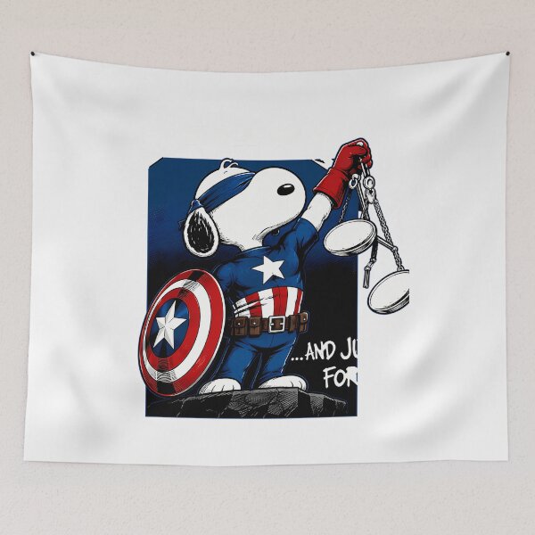 Item preview, Snoopy Captain America Metallica Justice designed and sold by ArtistAlgo.